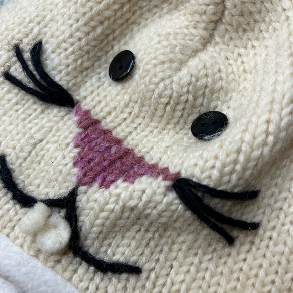 NWT Mohair Wool Bunny Rabbit Beanie - Picture 4 of 9